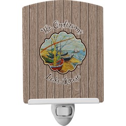 Lake House Ceramic Night Light (Personalized)