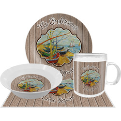 Lake House Dinner Set - Single 4 Pc Setting w/ Name or Text