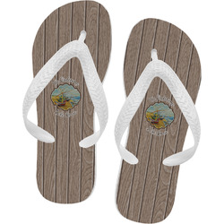 Lake House Flip Flops - Small (Personalized)