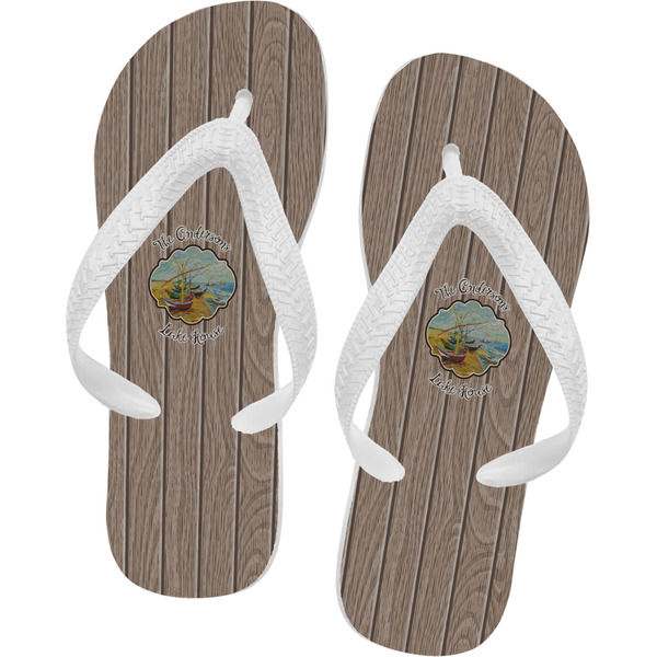 Custom Lake House Flip Flops (Personalized)