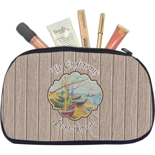 Custom Lake House Makeup / Cosmetic Bag - Medium (Personalized)