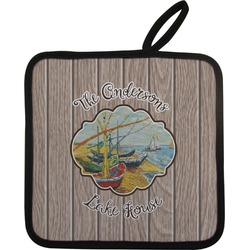 Lake House Pot Holder w/ Name or Text