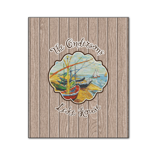 Custom Lake House Wood Print - 20x24 (Personalized)