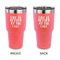 Lake House 30 oz Stainless Steel Ringneck Tumblers - Coral - Double Sided - APPROVAL