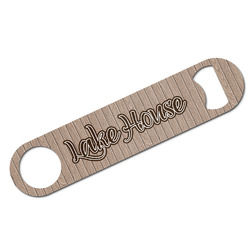 Lake House Bar Bottle Opener - White w/ Name or Text