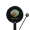 Lake House Black Plastic 5.5" Stir Stick - Round - Closeup