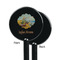 Lake House Black Plastic 5.5" Stir Stick - Single Sided - Round - Front & Back