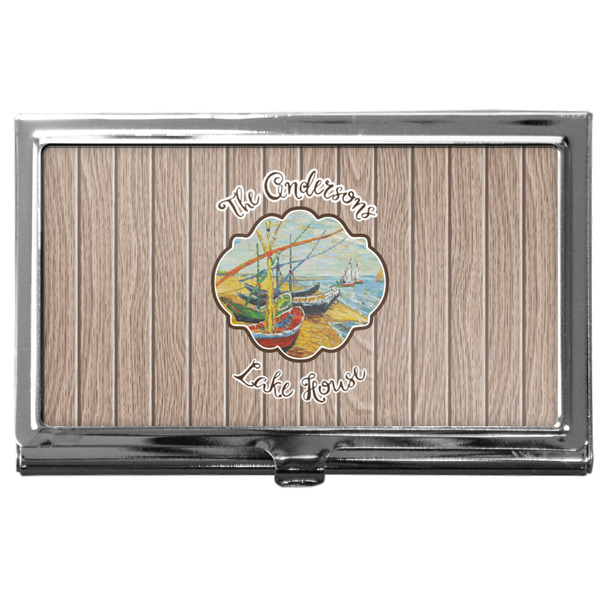 Custom Lake House Business Card Case