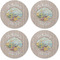 Lake House Coaster Round Rubber Back - Apvl