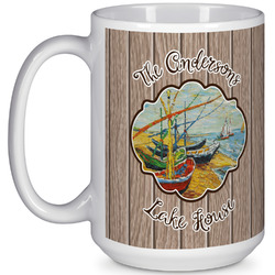 Lake House 15 Oz Coffee Mug - White (Personalized)