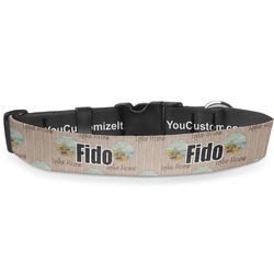 Lake House Deluxe Dog Collar - Double Extra Large (20.5" to 35") (Personalized)