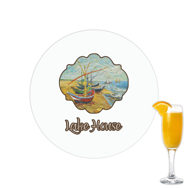 Custom Lake House Printed Drink Topper - 2.15" (Personalized)