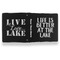 Lake House Leather Binder - 1" - Black- Back Spine Front View