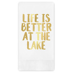 Lake House Guest Napkins - Foil Stamped (Personalized)