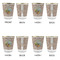 Lake House Glass Shot Glass - with gold rim - Set of 4 - APPROVAL