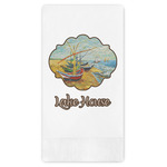 Lake House Guest Napkins - Full Color - Embossed Edge (Personalized)