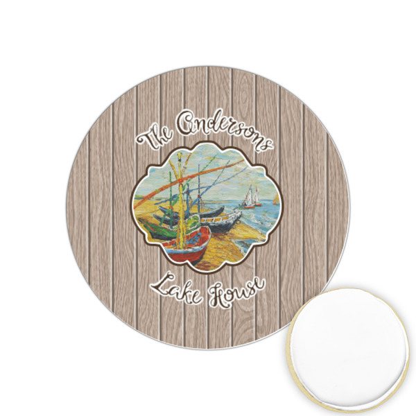 Custom Lake House Printed Cookie Topper - 1.25" (Personalized)