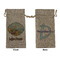 Lake House Large Burlap Gift Bags - Front & Back