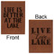 Lake House Leatherette Sketchbooks - Large - Double Sided - Front & Back View