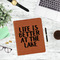 Lake House Leatherette Zipper Portfolio - Lifestyle Photo