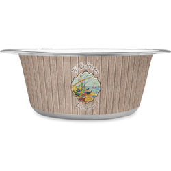 Lake House Stainless Steel Dog Bowl - Large (Personalized)
