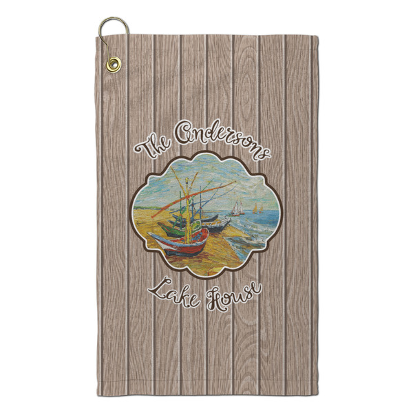 Custom Lake House Microfiber Golf Towel - Small (Personalized)