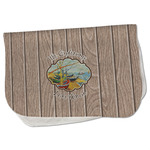 Lake House Burp Cloth - Fleece w/ Name or Text