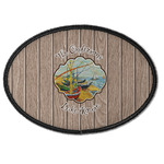 Lake House Iron On Oval Patch w/ Name or Text