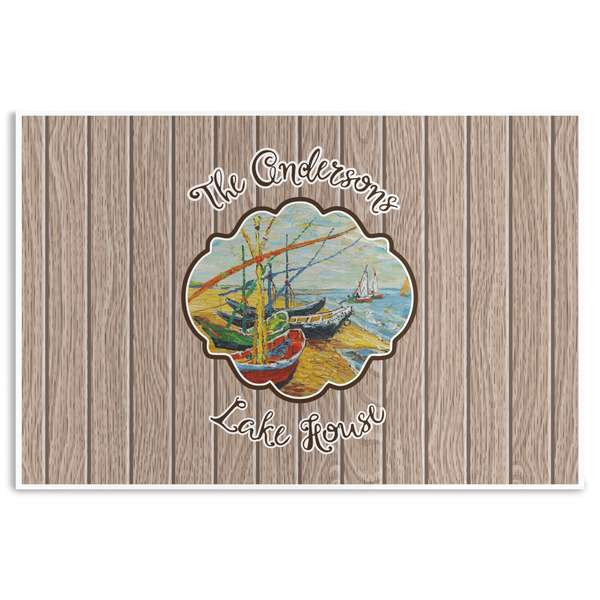 Custom Lake House Disposable Paper Placemats (Personalized)