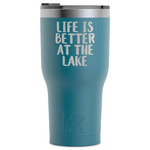 Lake House RTIC Tumbler - Dark Teal - Laser Engraved - Single-Sided (Personalized)