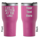 Lake House RTIC Tumbler - Magenta - Laser Engraved - Double-Sided (Personalized)