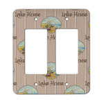 Lake House Rocker Style Light Switch Cover - Two Switch (Personalized)