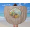 Lake House Round Beach Towel - In Use