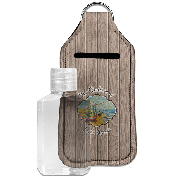 Custom Lake House Hand Sanitizer & Keychain Holder - Large (Personalized)