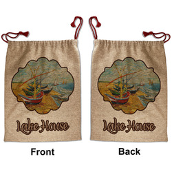 Lake House Santa Sack - Front & Back (Personalized)