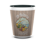 Lake House Ceramic Shot Glass - 1.5 oz - Two Tone - Single (Personalized)