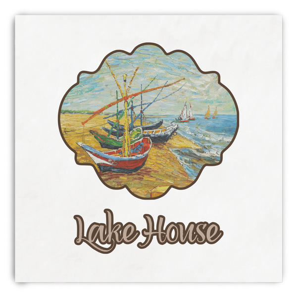 Custom Lake House Paper Dinner Napkins (Personalized)