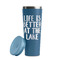 Lake House Steel Blue RTIC Everyday Tumbler - 28 oz. - Lid Off