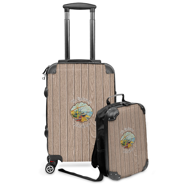 Custom Lake House Kids 2-Piece Luggage Set - Suitcase & Backpack (Personalized)