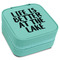 Lake House Travel Jewelry Boxes - Leatherette - Teal - Angled View