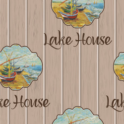 Lake House Wallpaper & Surface Covering (Water Activated 24"x 24" Sample)