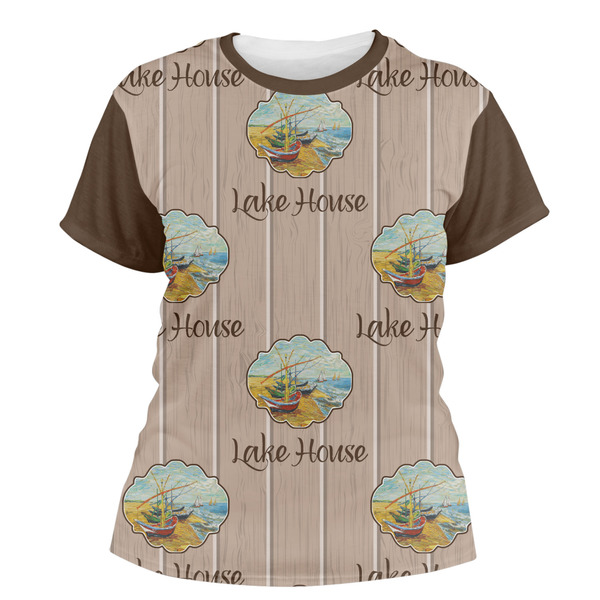 Custom Lake House Women's Crew T-Shirt (Personalized)