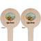 Lake House Wooden 4" Food Pick - Round - Double Sided - Front & Back