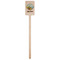 Lake House Wooden 6.25" Stir Stick - Rectangular - Single Stick