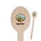 Lake House Wooden Food Pick - Oval - Closeup