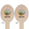 Lake House Wooden Food Pick - Oval - Double Sided - Front & Back