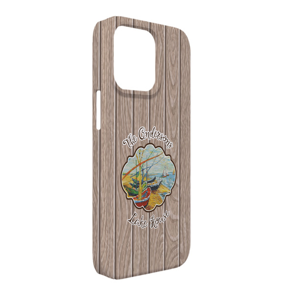 Custom Lake House iPhone Case - Plastic - iPhone 13 Pro Max (Personalized)