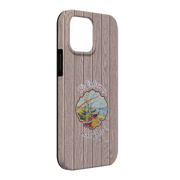 Custom Lake House iPhone Case - Rubber Lined - iPhone 13 Pro Max (Personalized)