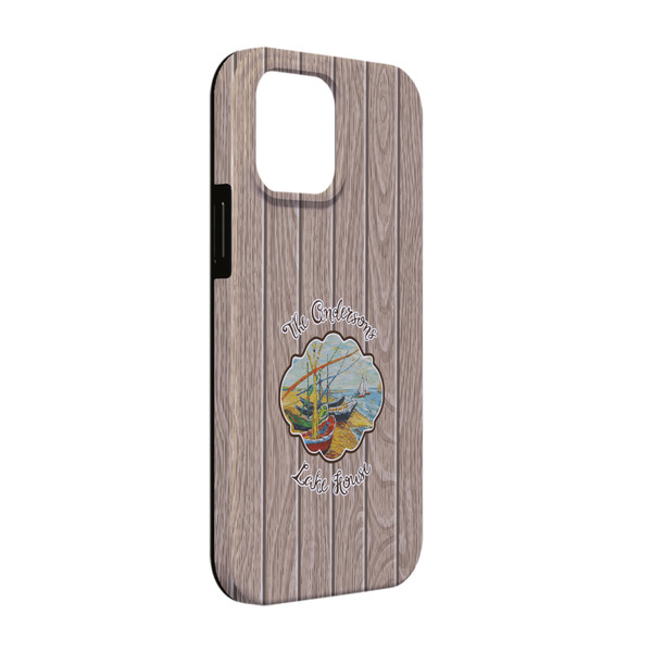 Custom Lake House iPhone Case - Rubber Lined - iPhone 13 Pro (Personalized)