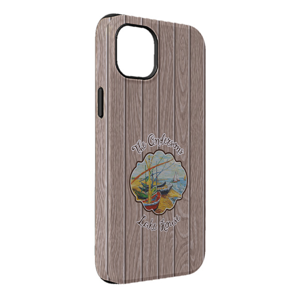 Custom Lake House iPhone Case - Rubber Lined - iPhone 14 Pro Max (Personalized)